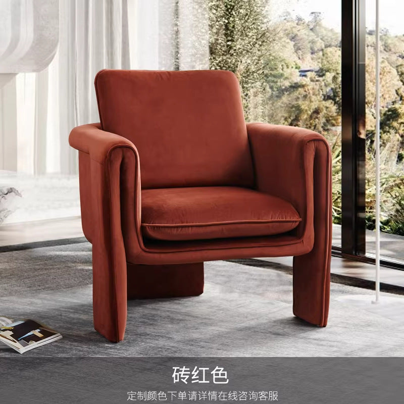 Nordic designer casual negotiation single sofa minimalist light luxury trendy reception guest ins harp sofa chair