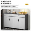 Entryway shoe cabinet storage organizer, large capacity shoe rack, indoor home shoe cabinet, hallway aisle shoe changing bench