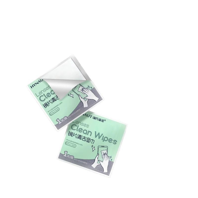 Haishi Hainuo lens cleaning wipes wipe glasses cloth paper disposable wipe lens mobile phone screen wet tissue batch