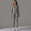 new arrival seamless jacquard knitting yoga wear breathable tight sports suit high waist hip lifting running fitness wear
