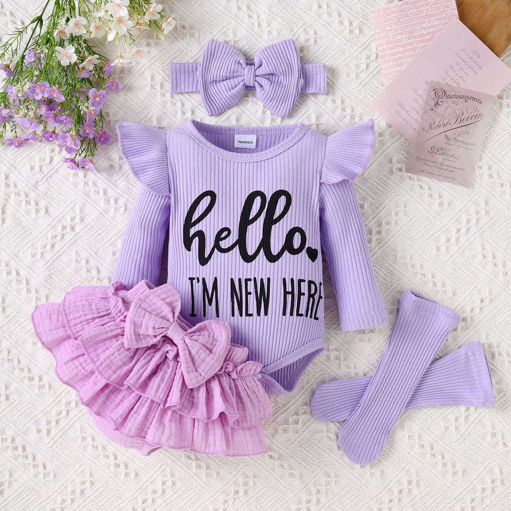 Children's clothing long sleeves khaki + khaki pants suit