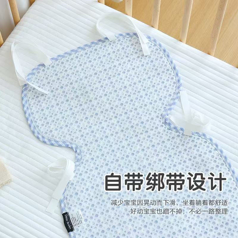 Baby stroller, ramie Tencel mat, baby dining chair seat, sweat-absorbing and breathable universal cool cushion in summer