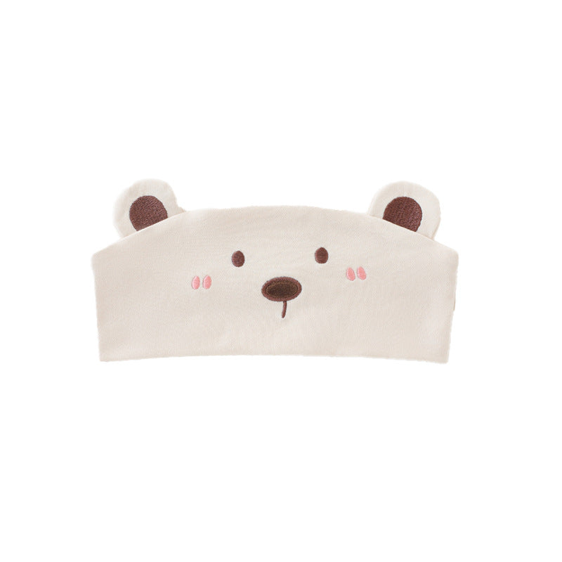 Pure cotton confinement hat spring and summer thin maternity headscarf windproof maternity headband postpartum cute fashion mother and child hat summer