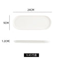 Modern minimalist pure white ceramic square plate - restaurant dessert plate, pastry plate, creative art style plating - direct from the manufacturer