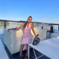Fashion cross-border women's clothing  early winter new style pure color sleeveless halter neck backless silm longdress