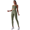 new arrivalhigh waist hip lift seamless yoga clothes sexy sling beautiful back sports bra suit running fitness clothes