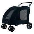 wholesale medium and large dog outdoor stroller pet stroller golden retriever giant dog foldable dog auxiliary stroller