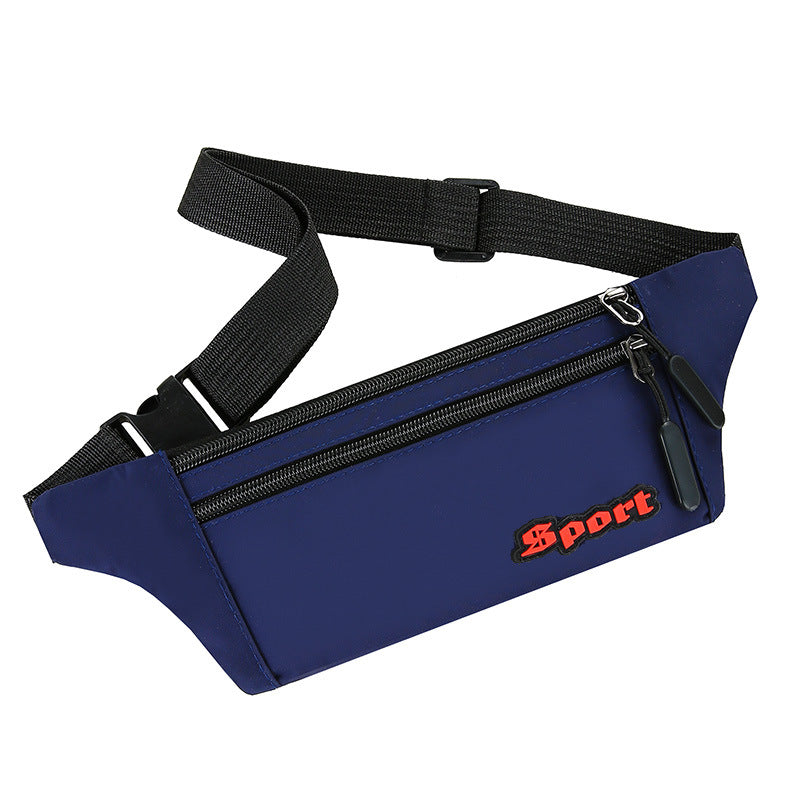 Cross-border Korean version Men's fanny pack Sports shoulder messenger bag Waterproof trendy casual mobile phone bag Construction site cashier bag Portable