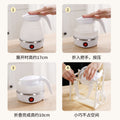 Portable foldable kettle travel for home mini insulated hot water cup dormitory business trip hot water kettle cross-border american standard
