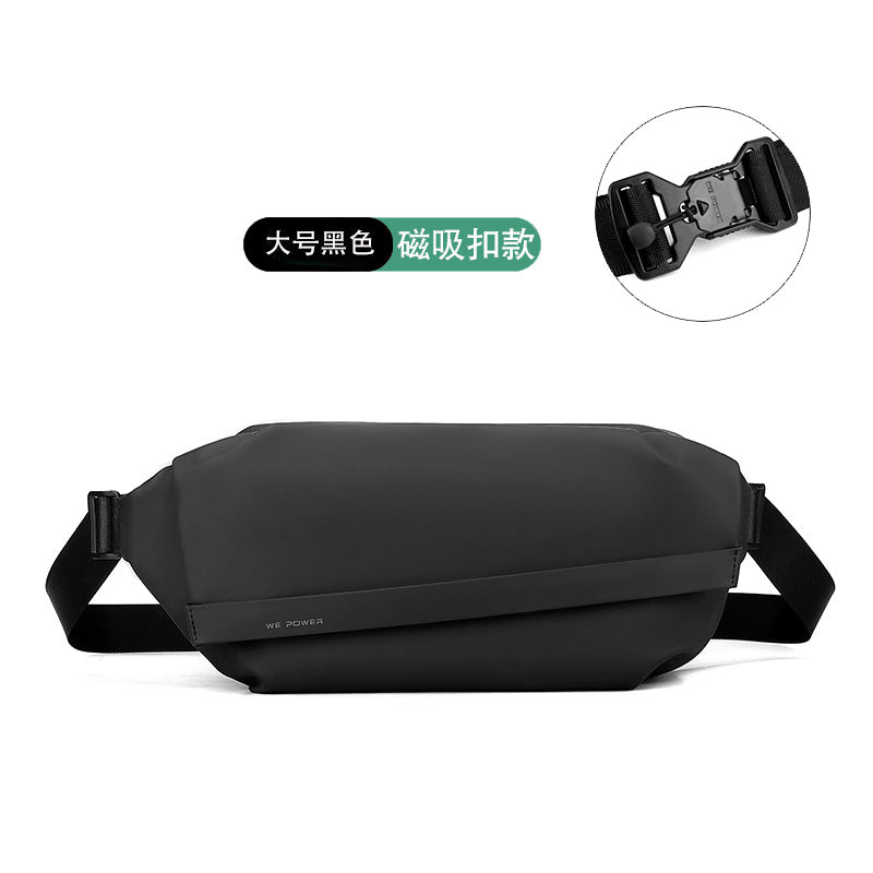 Factory direct sales of new trendy men's breast bags, Korean version of anti-splashing messenger bags, fashionable business men's bags,  special supply