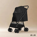 Pet stroller - lightweight & foldable for small to medium dogs & cats - one-click fold, large capacity