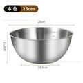 Food grade 304 stainless steel salad basin for washing vegetables, noodles and eggs, kitchen salad basin for delivery