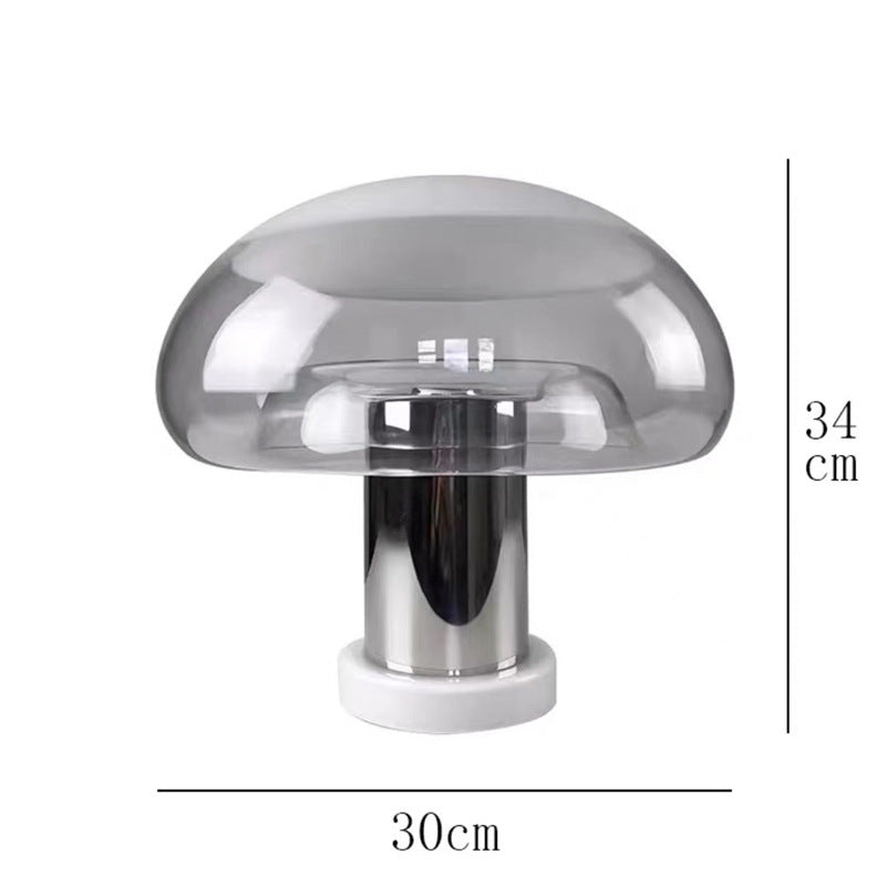 Modern minimalist glass table lamp - bedroom bedside lamp - designer high-end nordic style - living room, study, decorative home & hotel lighting