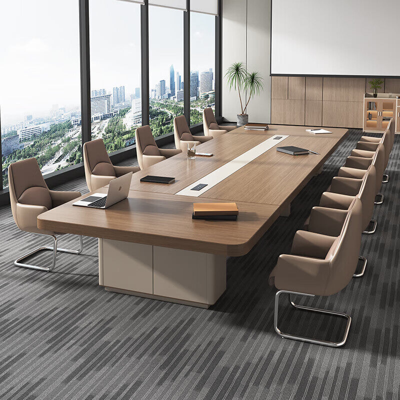 Saint li conference table long table casual modern large training table negotiation rectangular table conference room table and chair combination