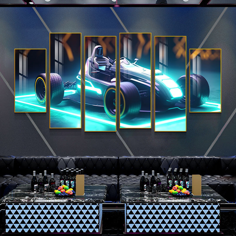 Bar industrial wind motorcycle wall decoration painting tavern KTV box creative mural barbecue shop car painting