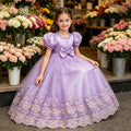 European and american style girls' dress - purple fairy dress, mesh tulle skirt, birthday princess dress - in stock, children's skirt, cross-border e-commerce