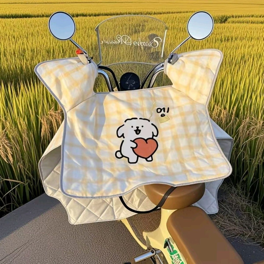 Electric vehicle windshield, waterproof, rainproof, summer sun protection, windproof battery sunshade, motorcycle spring and autumn heat insulation, summer thin model