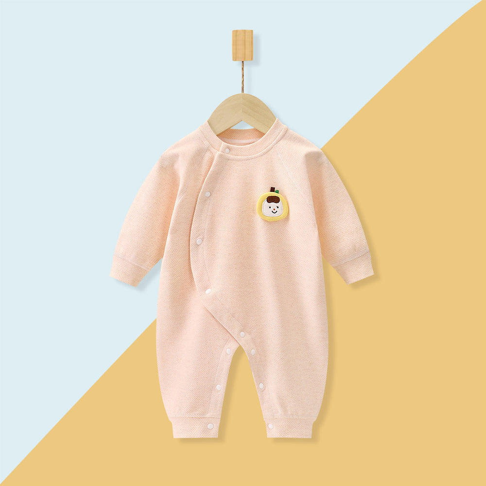 Baby onesie spring & fall cotton long sleeve sleepsuit romper newborn unisex monk suit seamless bodysuit