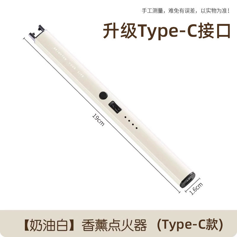 Candle aromatherapy igniter digital pulse rechargeable gas incense burner long ignition gun lighter long handle