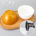 Large beauty salon mask bowl - hard plastic, spa mask, beauty tool - large gold bowl, white bowl, diameter 10.9cm