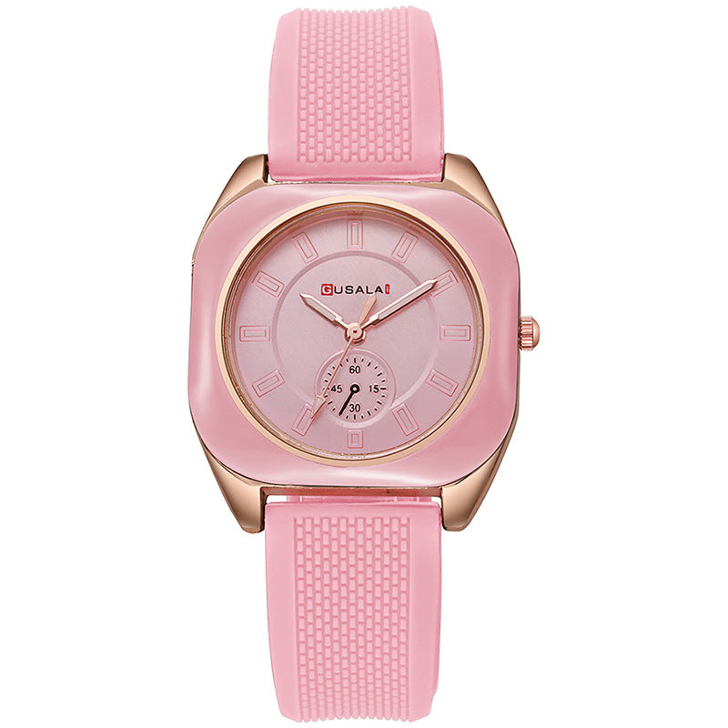 High-style women's watch, minimalist and fashionable, versatile sugar cube quartz watch, women's watch, hot-selling export manufacturer wholesale