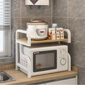 Microwave oven rack kitchen countertop organizer household storage shelf double layer oven shelf desktop spice rack