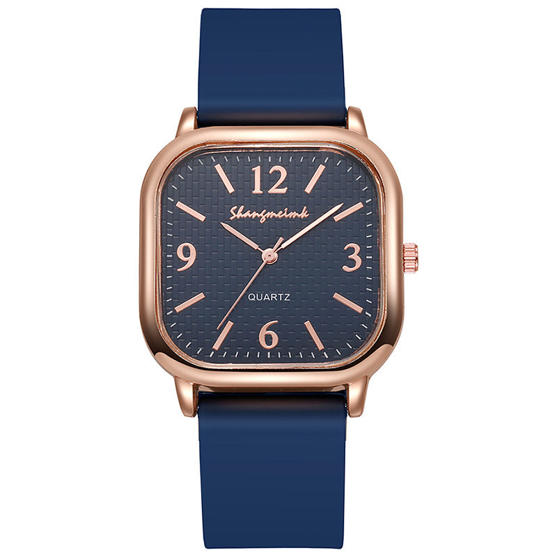 Square watch women's middle school students casual harajuku elegant small dial k-style artsyretro mori girl digital women's watch