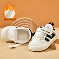 Toddler shoes for baby boys 0-1-3 years old, autumn/winter infant and toddler shoes for baby girls, soft sole non-slip, fleece-lined, extra thick cotton shoes