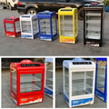 Commercial student milk warmer, mall milk & beverage hot drink dispenser, insulated display case, freestanding milk warmer