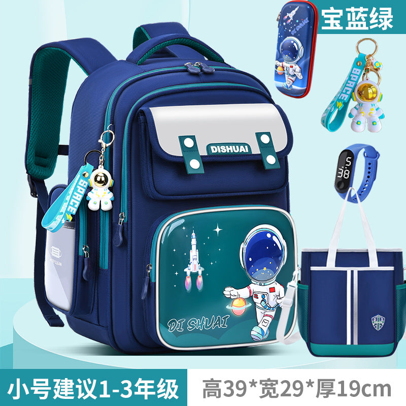 Elementary school backpack for boys, grades 1-2, ages 3-6, lightweight, child-friendly, spine-protecting, 2026 new model