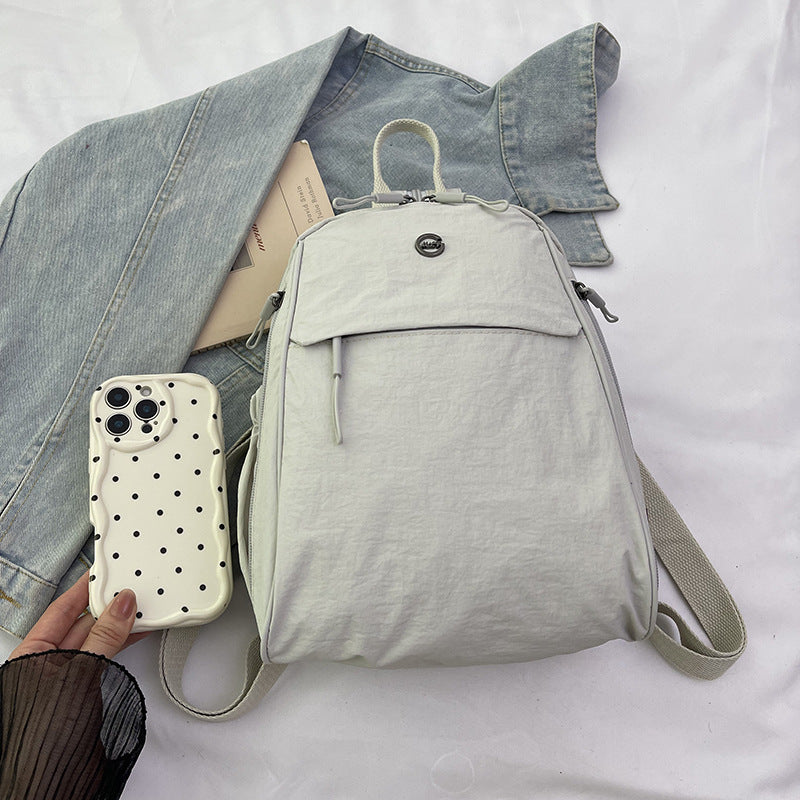 New backpack women's lightweight and versatile fashion small backpack can be messenger commuting out leisure travel girls backpack