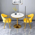 Scandinavian style small round table negotiation table and chair combination balcony for home sales office milk tea shop reception and reception casualcasual