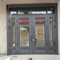 Factory direct zinc alloy glass splice door - stylish, bright, ideal for villas and country homes