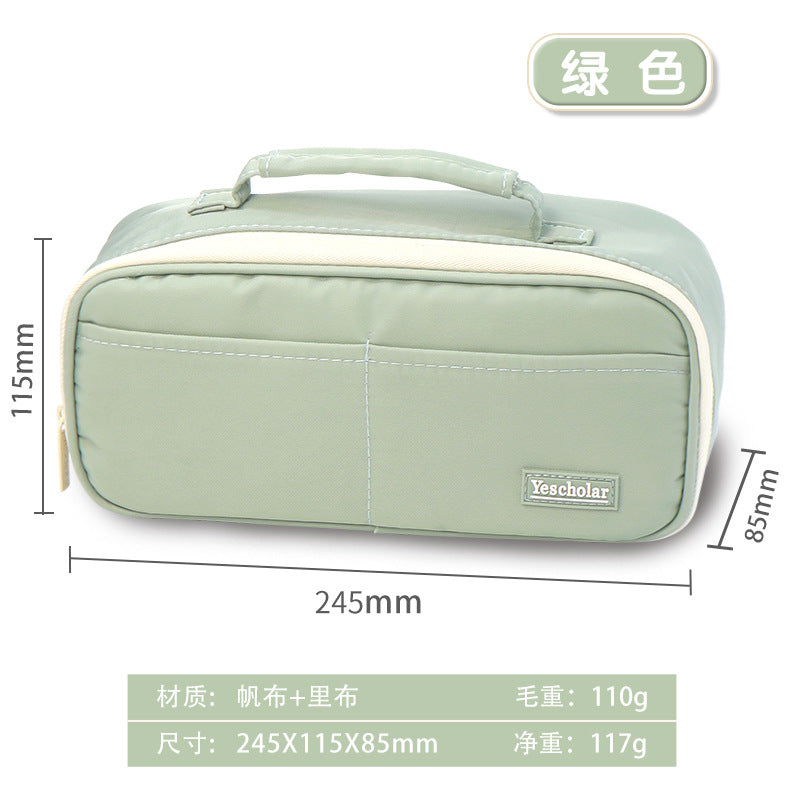 Cross-border customization  large-capacity pencil bag, primary and secondary school students multi-functional stationery box, cosmetic bag, multi-layer stationery bag
