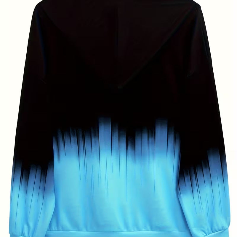 hot-selling plus-size women's zip-up hoodie, new casual long-sleeve hooded sweatshirt jacket, dropshipping available