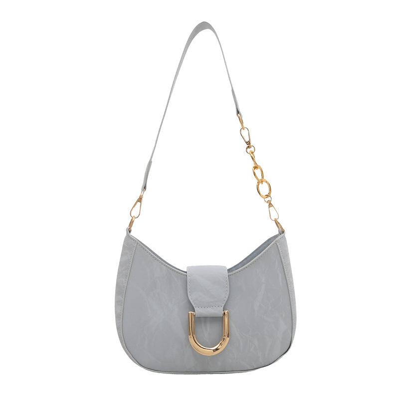 Retro women's shoulder bag women's 2025 spring new niche design versatile ins underarm bag temperament women's bag