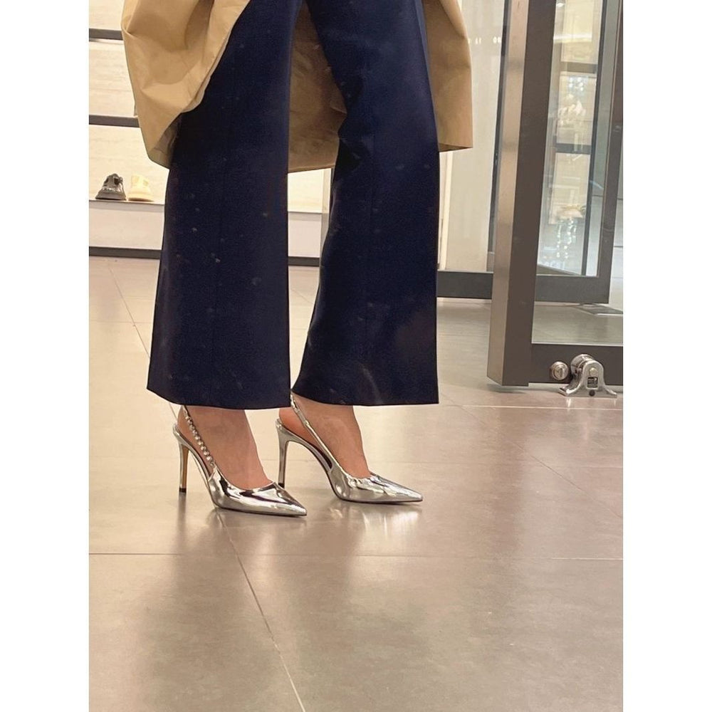 2024 new pointed-toe rhinestone silver high heels - elegant women's stiletto pumps, heels, and sandals - trendy ins style