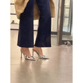 2024 new pointed-toe rhinestone silver high heels - elegant women's stiletto pumps, heels, and sandals - trendy ins style