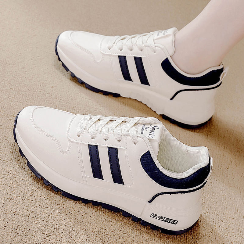 2025 spring/autumn new plus size casual breathable lightweight versatile height increasing chunky sole athletic running shoes women's shoes 5115