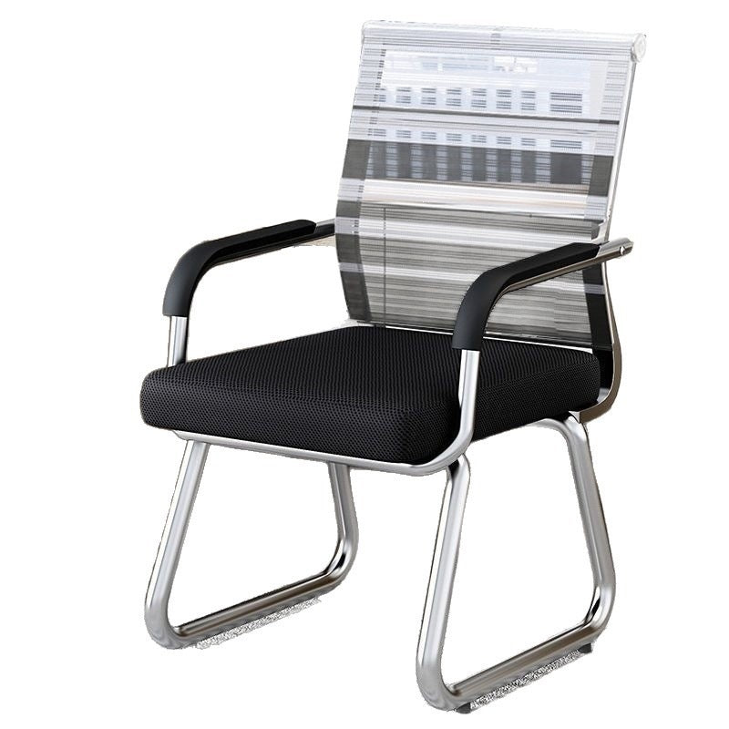 Office chair thickened backrest chair plaidfor home sedentary bow mahjong chair office student conference office computer chair