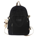 Women's college student backpack - trendy ins style, large capacity, japanese design, korean minimalist, canvas backpack for campus and travel