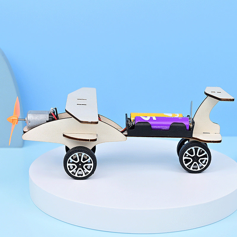 Taxi plane children's fun physics technology small production, handmade DIY small invention science small experiment material package