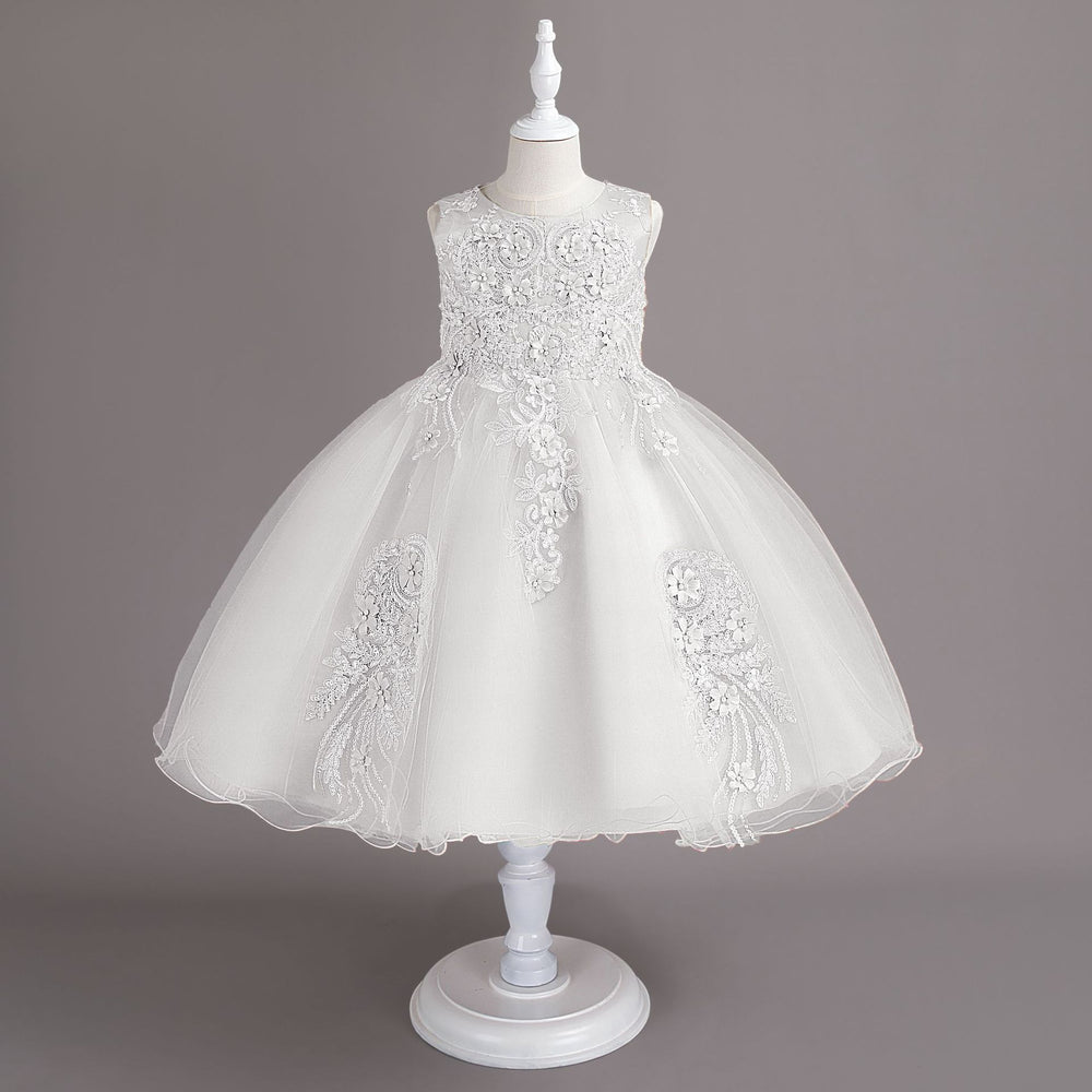 New arrival: children's floral wedding dress - princess style for little girls' birthday parties & events