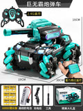 Kids' remote control car - water bomb launcher, gesture sensing, battle tank, 4wd off-road mecha - toy car for boys