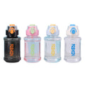 Summer large capacity outdoor sports water bottle for men and women, portable drop-proof plastic water bottle with bouncing straw space cup