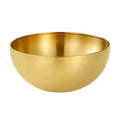 Korean salad bowl stainless steel cooking bowl golden bibimbap cold noodle bowl bbq restaurant instant noodle bowl restaurant cold noodle bowl