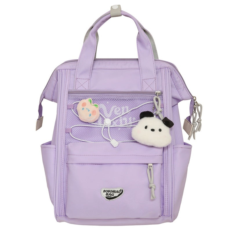 School bag Female college student Junior high school student Large capacity backpack Simple computer backpack Women's fashion casual bag