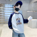 Boys' long-sleeve t-shirt,  new style, stylish boy's spring/autumn base layer, 8-count sweatshirt, children's spring outfit, t-shirt top