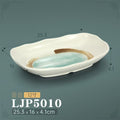 New gold inlaid with jade ljp5010