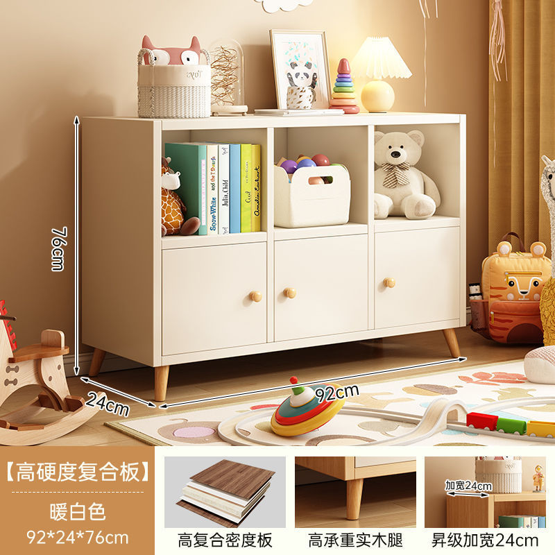 Simple bookcase all-in-one cabinet wall-mounted storage sofa side cabinet living room partition storage multi-layer storage cabinet bedside